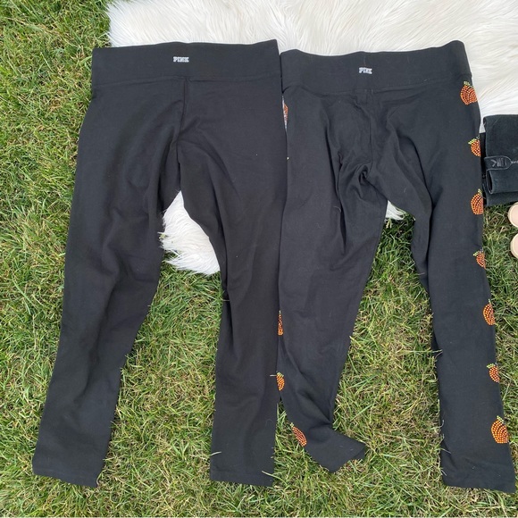 Victoria Secret Yoga Cherry and Peach Cotton Leggings XL bundle - Picture 8 of 8